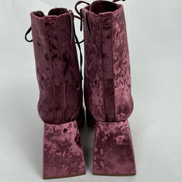 Circus by Sam Edelman Kia Velvet Heeled Boots - Purple - Picture 7 of 10